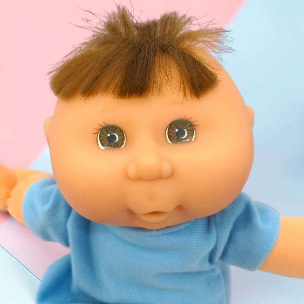 VTG 90's Cabbage Patch Kids Baby Doll 12" Brown Hair Xavier Roberts 1995 CPK - Picture 2 of 13